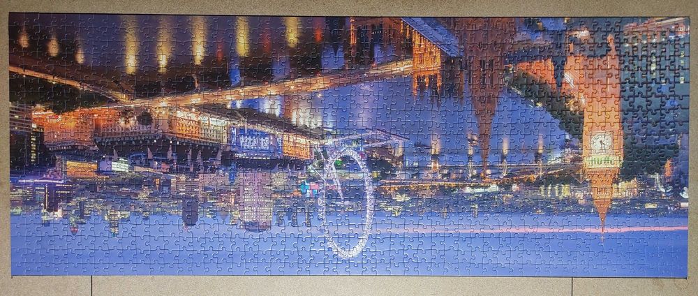 Puzzle Ravensburger „Panorama Londynu”1000 elementów (kompletne)