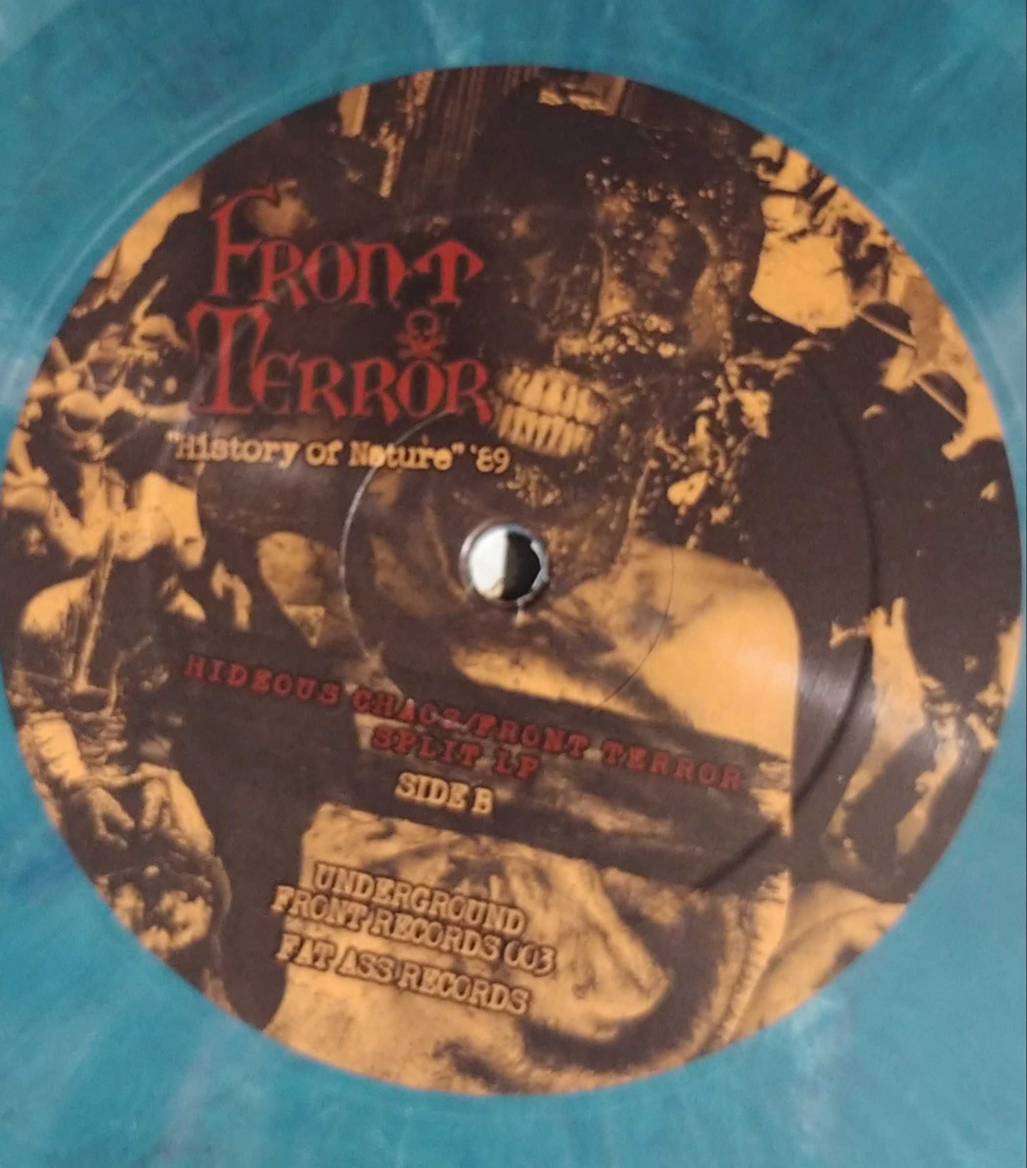 Hideos Chaos / Front Terror - split LP ( COLOUR WINYL) Płyta winylowa.