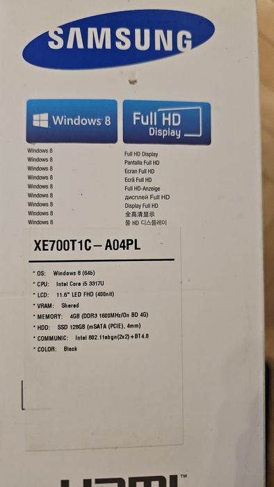 Laptop Samsung ATIV smart PC pro (odczepiany ekran)