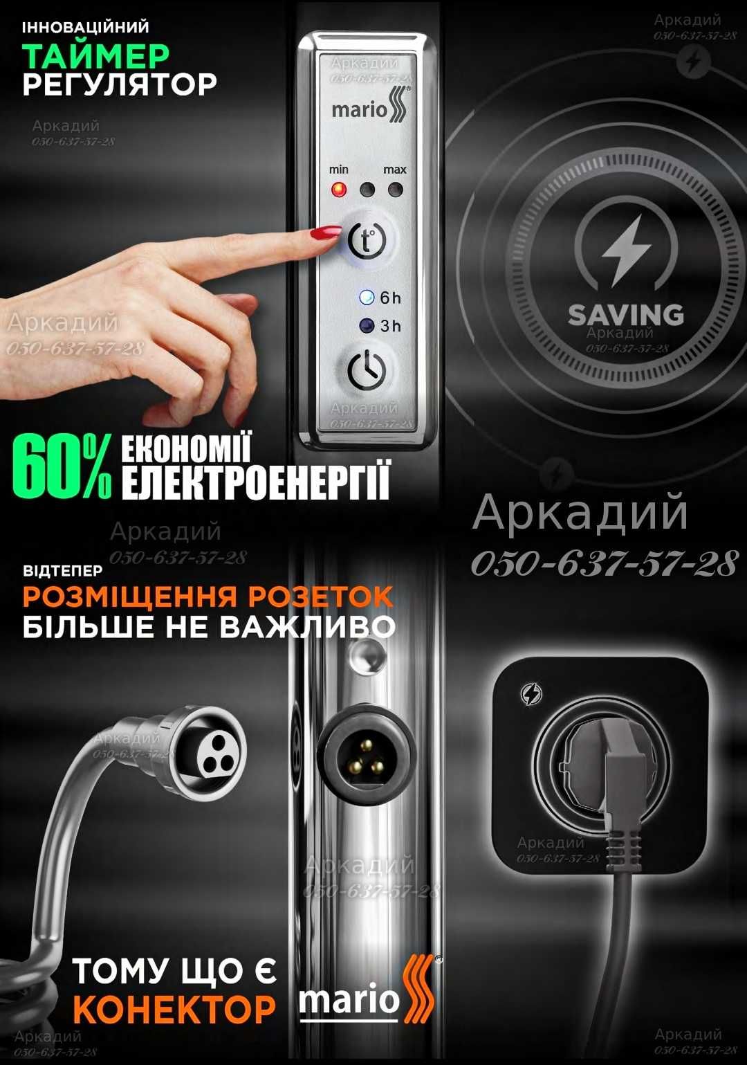 Полотенцесушители Марио - Премиум Электрические с таймером