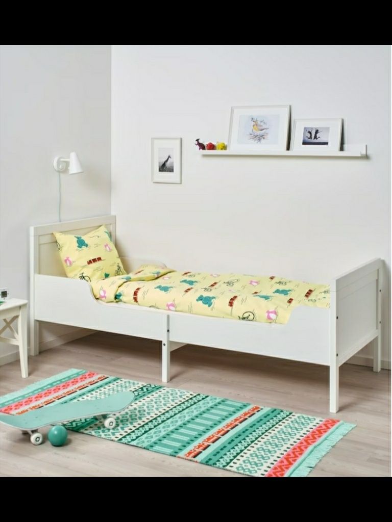 IKEA Łóżko Sundvik rosnące z dzieckiem Lite drewno naturalne