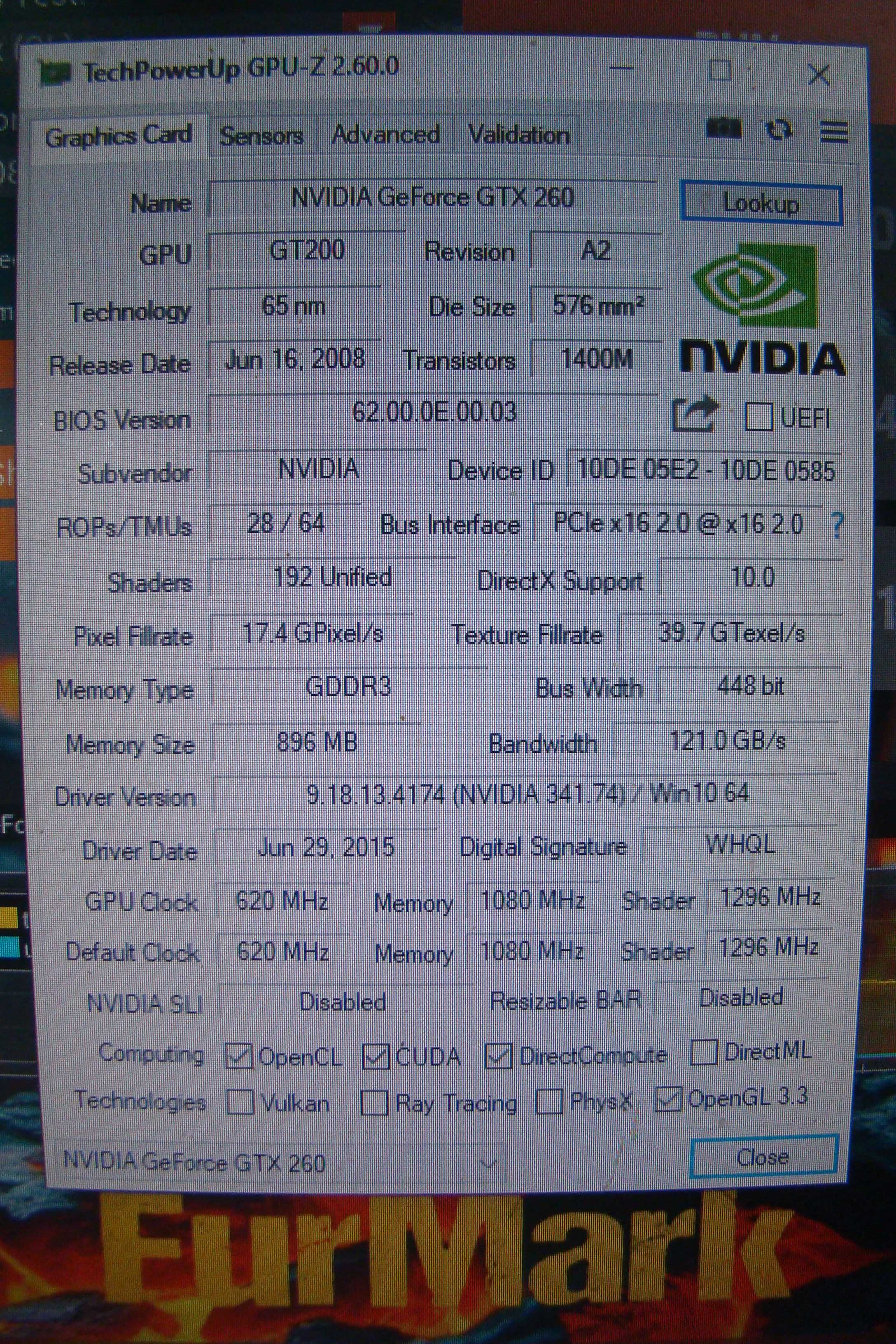 Видеокарта MSI N260 GTX 896 мб (GDDR3,448bit,DVIx2,PCI-E)