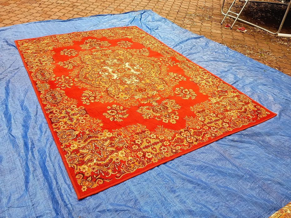 DYWAN 250x350 Wełna 100/ Wyprany wysyłka jak nowy Królewski W1346