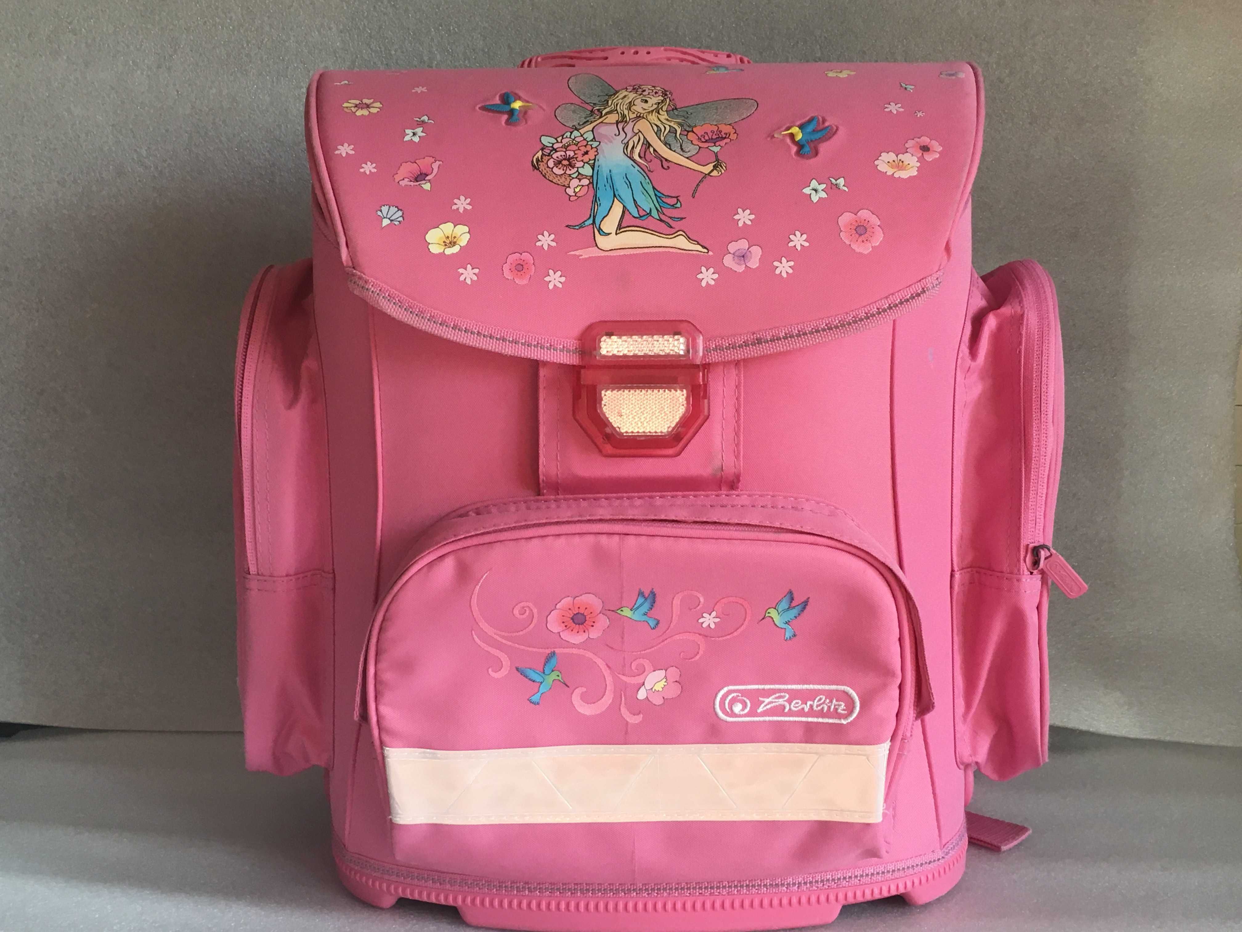 Шкільний рожевий портфель від Herlitz для дівчаток