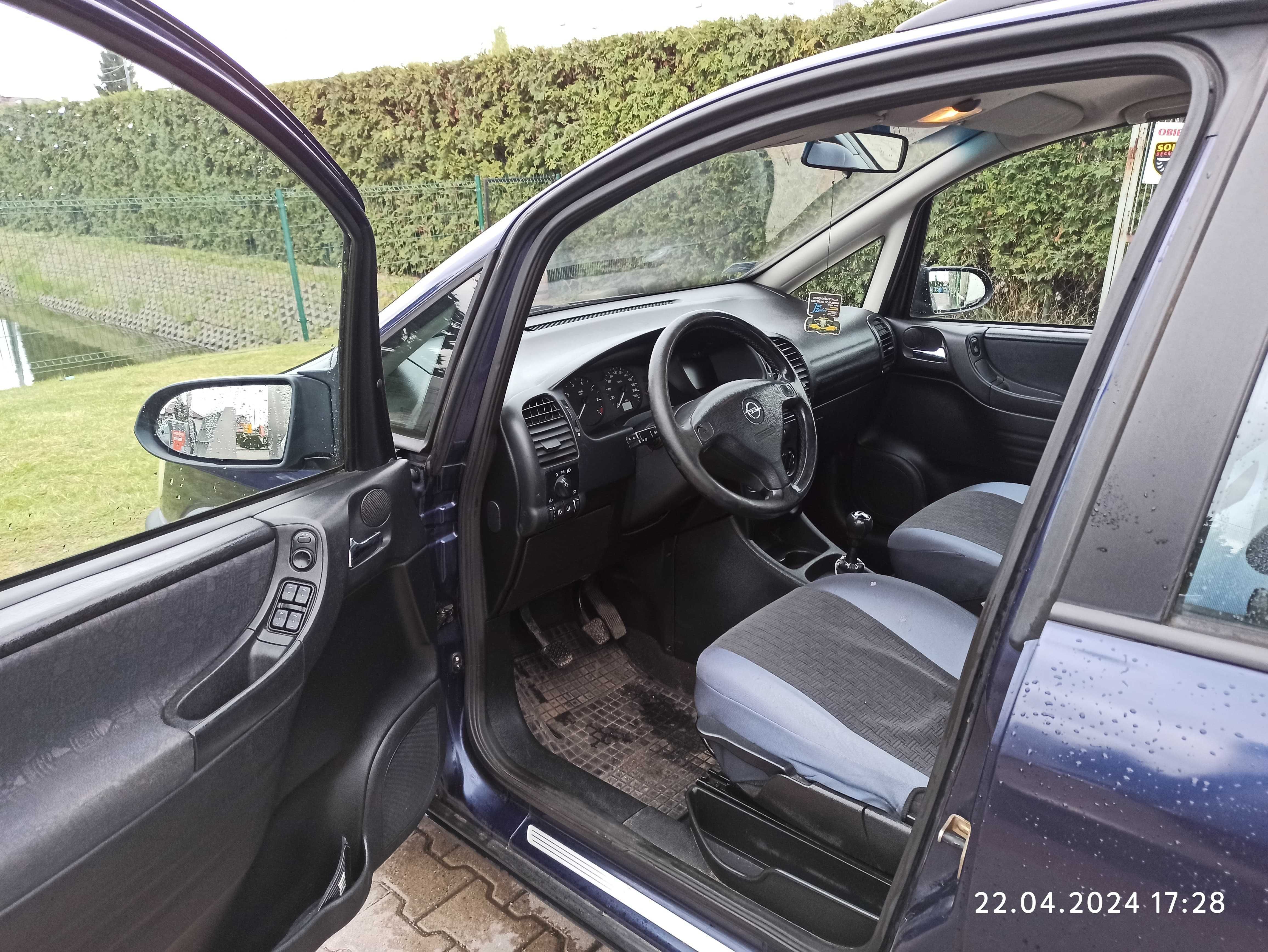 Opel Zafira A, 7 osobowy, benzyna, 1,8, 125KM