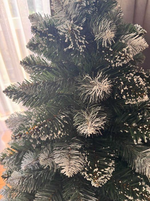 Sztuczna choinka na stojaku 100 cm  gęsta  MAŁA oszroniona ośnieżona