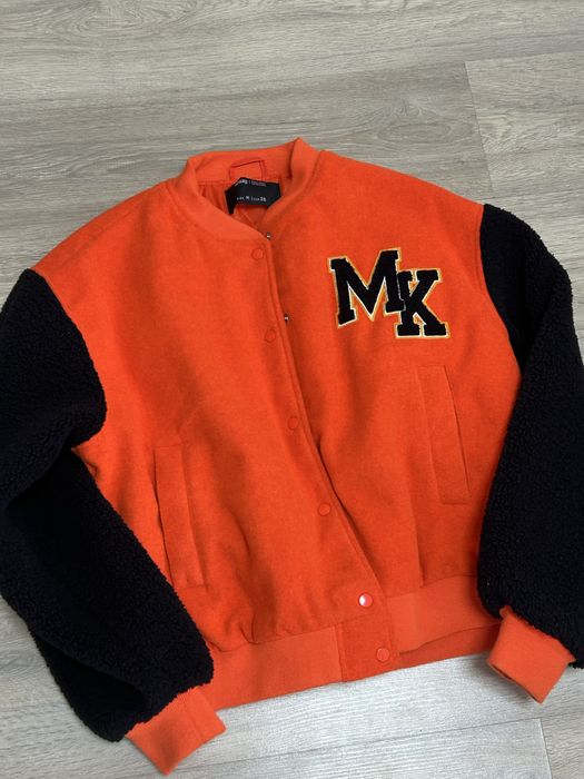 Куртка Бомбер. Демісезонна куртка жіноча, для дівчинки чорно- оранжевa