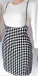 Vestido curto preto e branco - Tam. L (40/42)