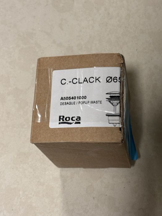 Roca Aqua korek do umywalki click-clack chrom – outlet, nowe