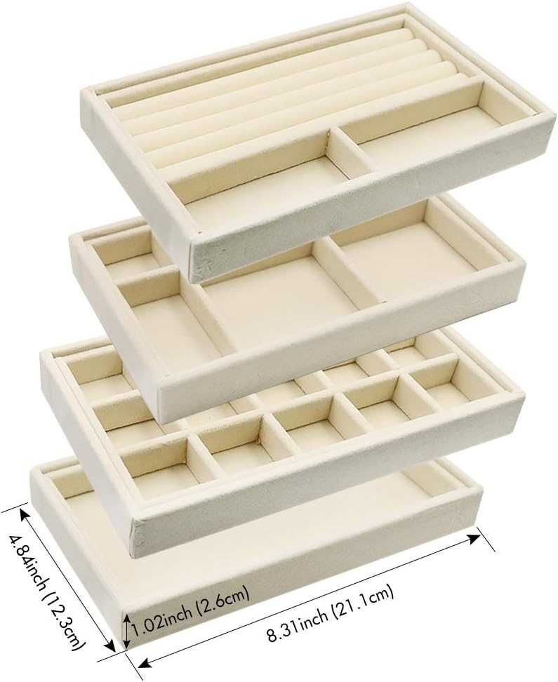Nowy organizer do szuflady / etui na biżuterię /szkatułka /4szt !3838!