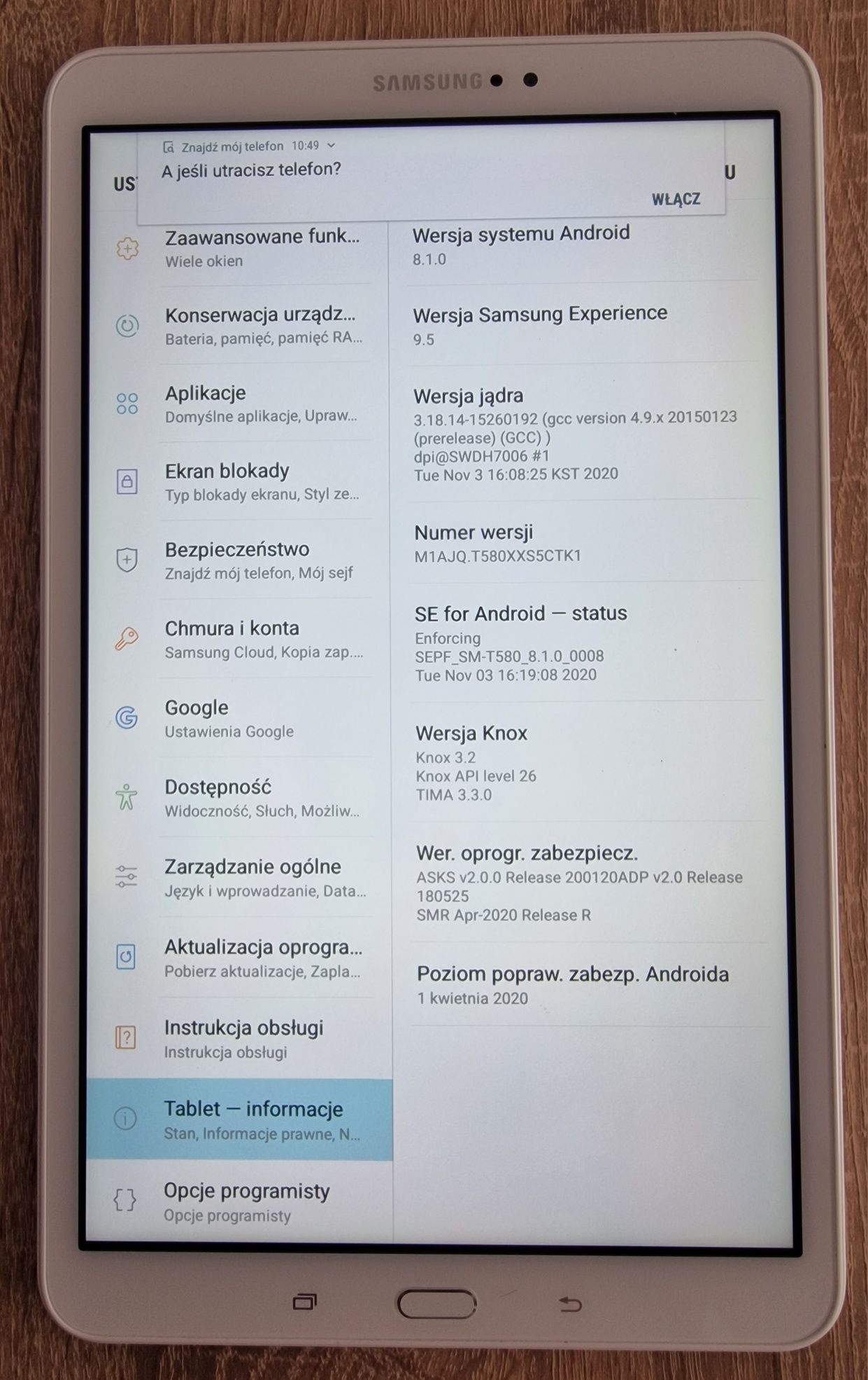 Tablet Samsung Galaxy Tab A6