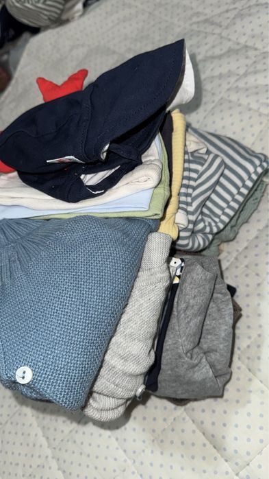 Lote de 14 peças bebe menino 1-3 meses