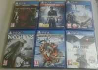 6x GRY na PS4 - Uncharted, Just cause, Killzone - CENA ZA KOMPLET