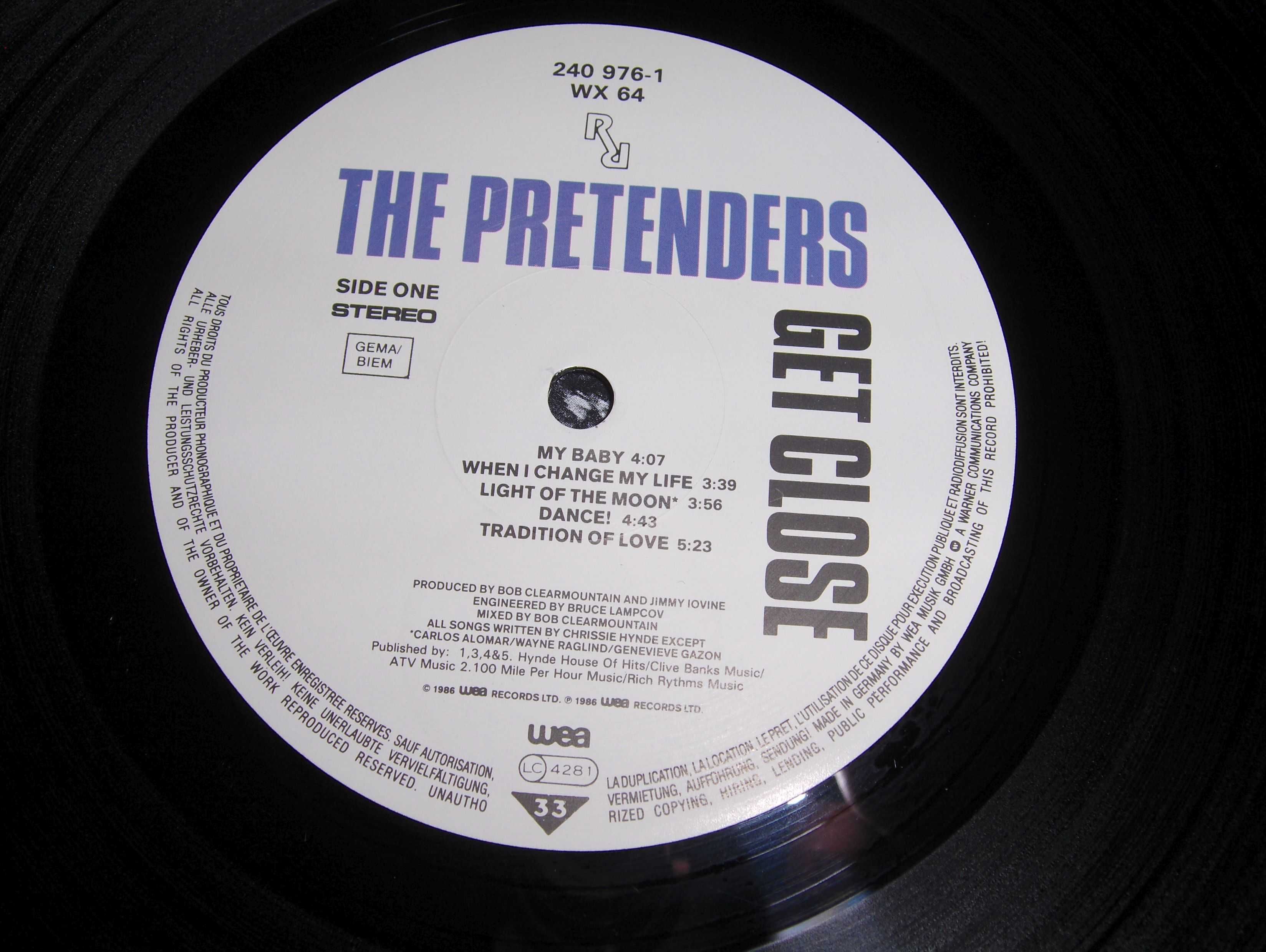 The Pretenders - Get Close NM/M