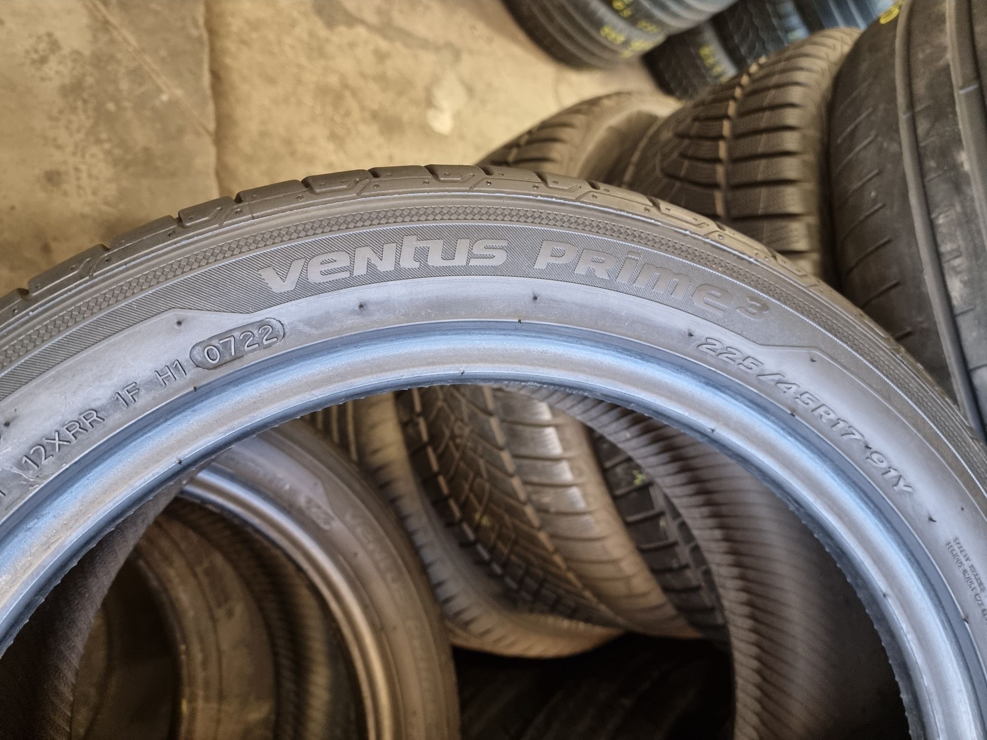 Шини літні 225х45хR17 Hankook Ventus Prime3 2 ШТ 95% Протектор 2022рік