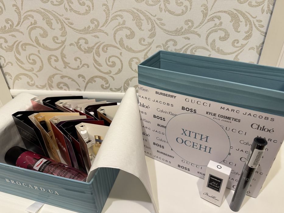 Beauty Box BROCARD 15 брендових ароматів +туш Missha +міст| Бʼюті Бокс