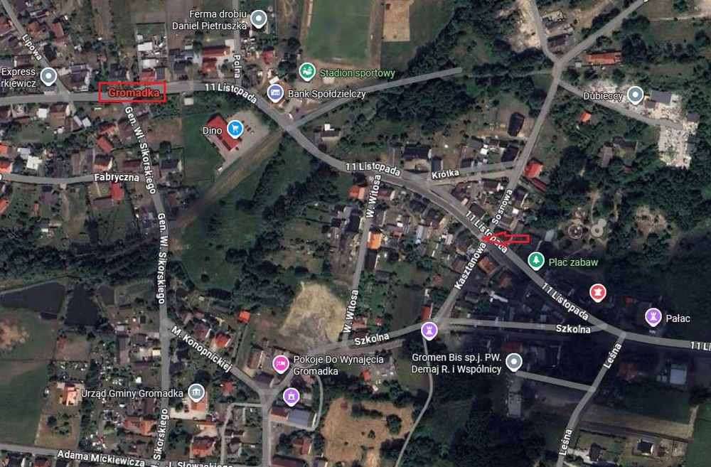 Działka inwestycyjna (pod paczkomat)