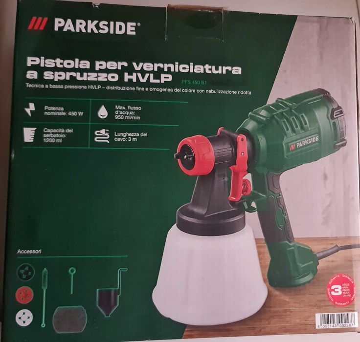 Parkside pistola elétrica de pintura