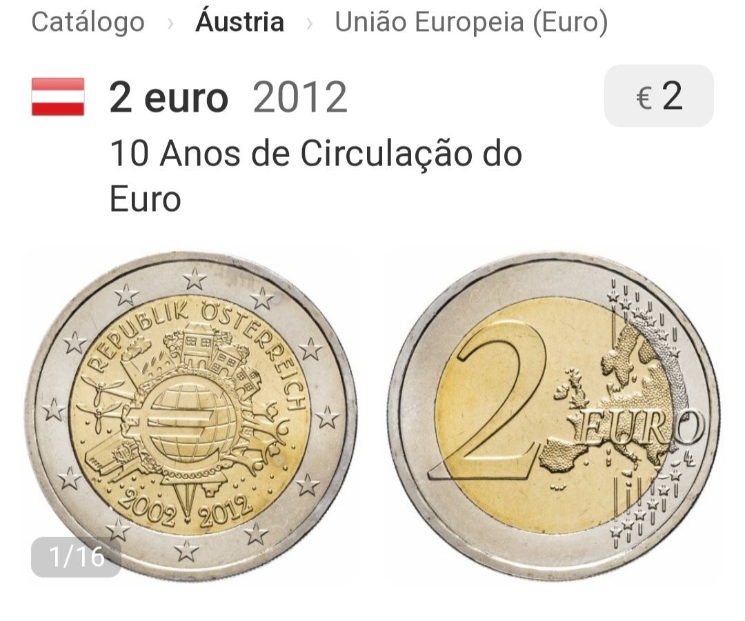 Moeda 2€, Áustria 2012