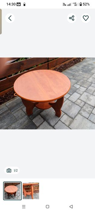 Stolik  kawowy  okrągły