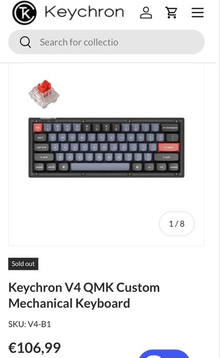 Teclado Mecanico 60% Keychron V4