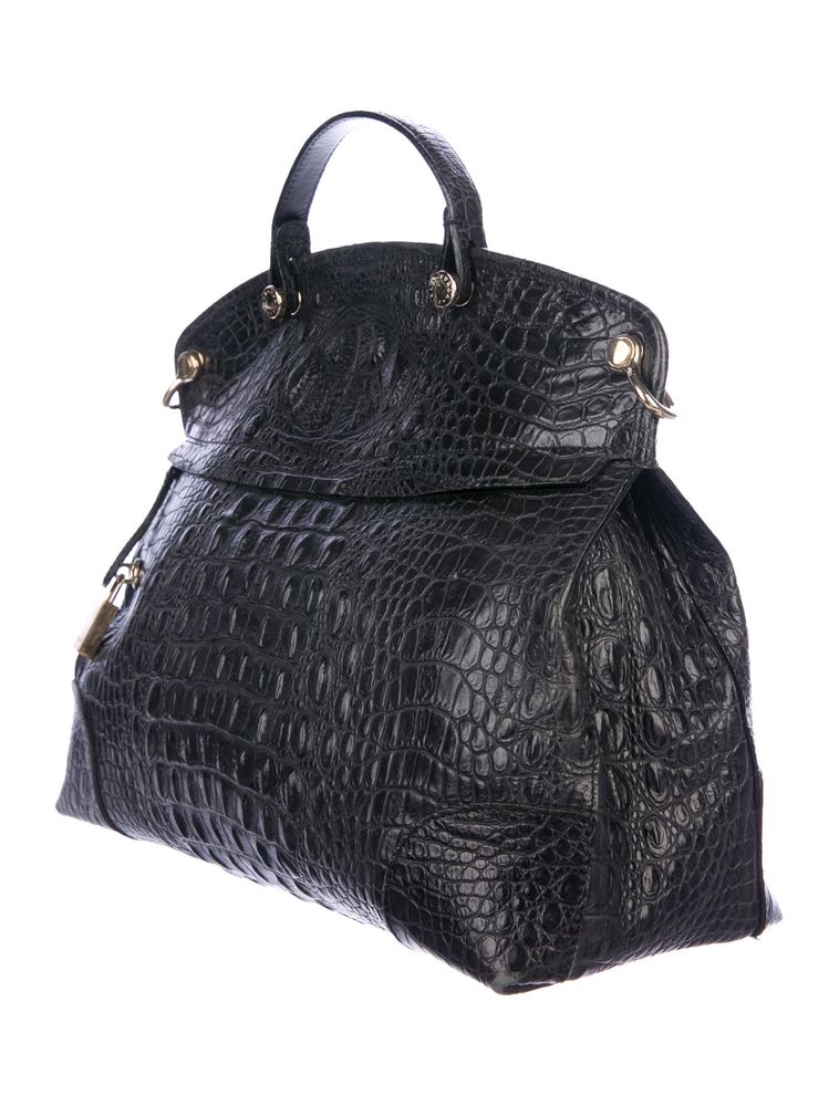 Сумка через плечо кожа натуральная Furla Black Croc оригинал