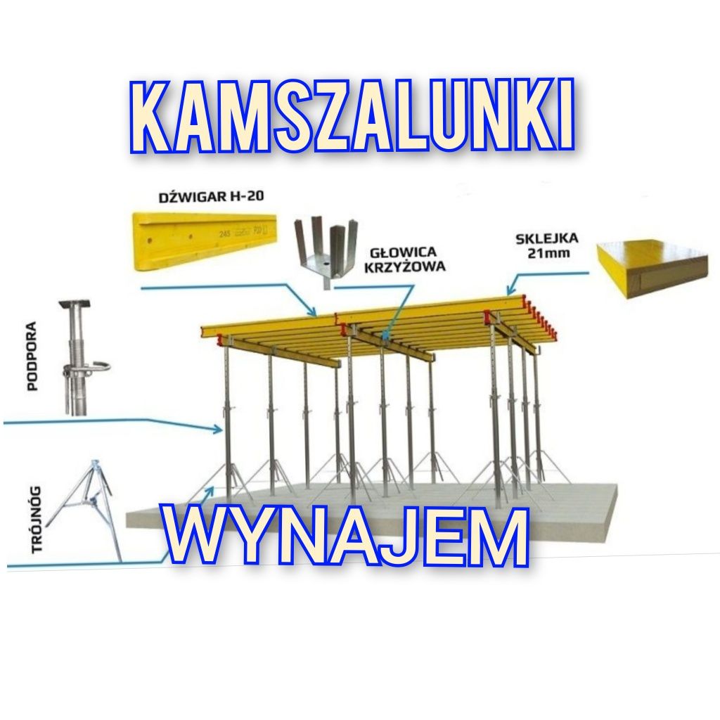 Wynajem szalunków stropowych wypożyczalnia stemple budowlane