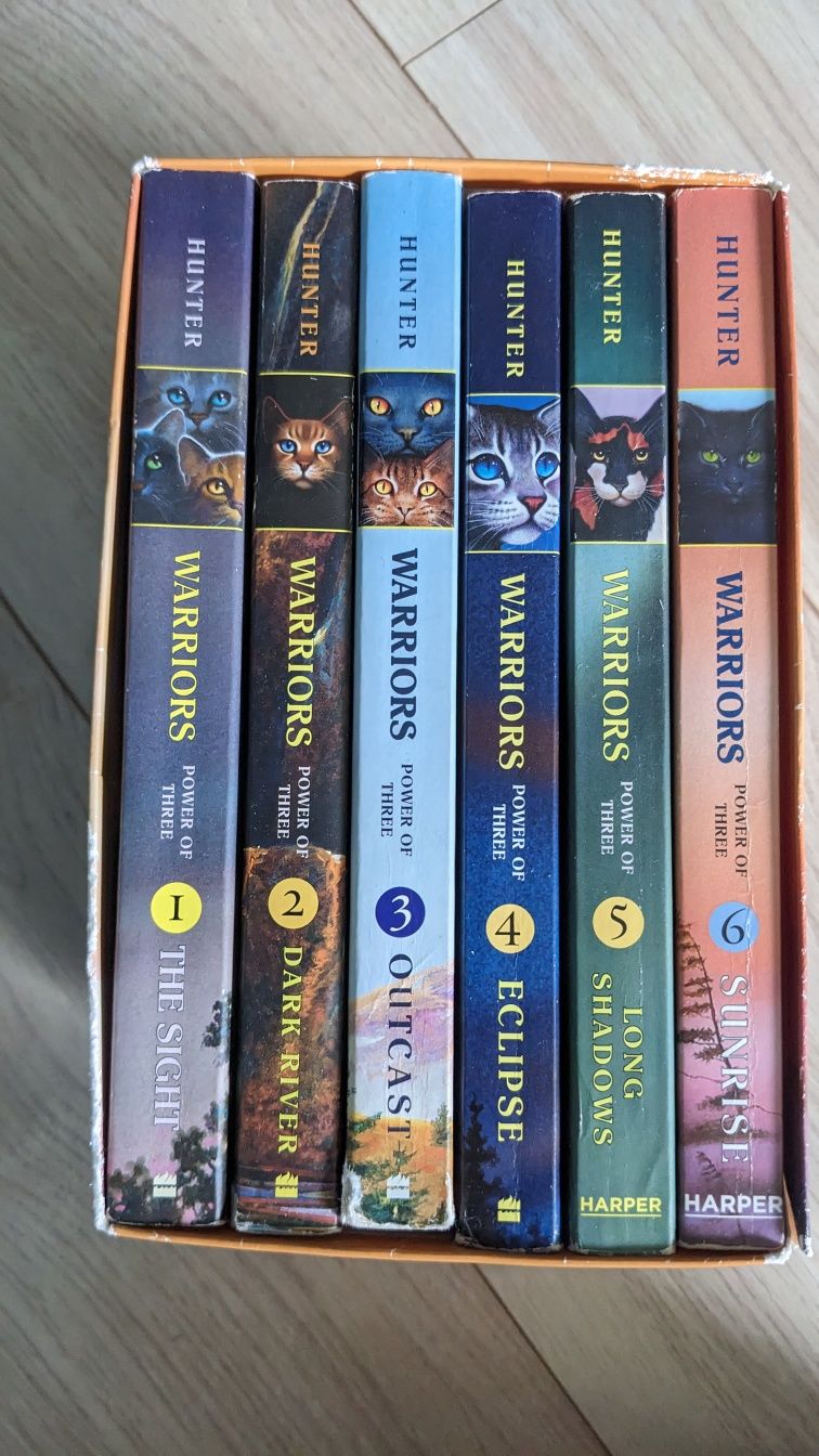 Warriors 6 tomów seria Power of There Erin Hunter Wojownicy po angiels