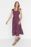 Trendyol 42 Xl Wzorzysta Sukienka Midi H17399