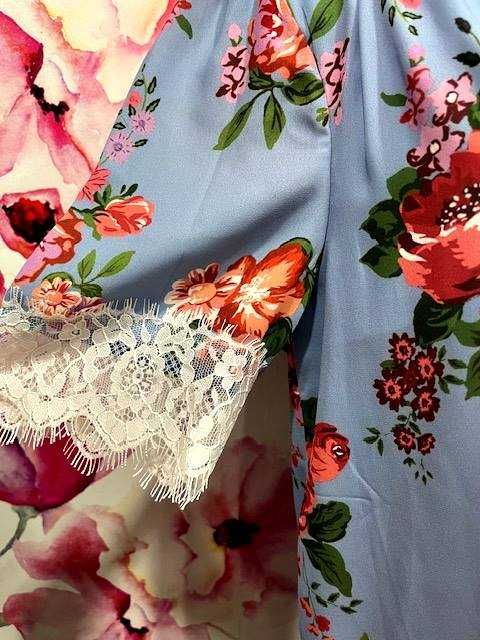 fashion union sukienka imprezowa kwiaty floral koronka hit roz.40