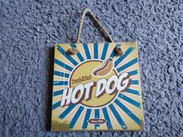 Drewniany obrazek tabliczka Hot dog