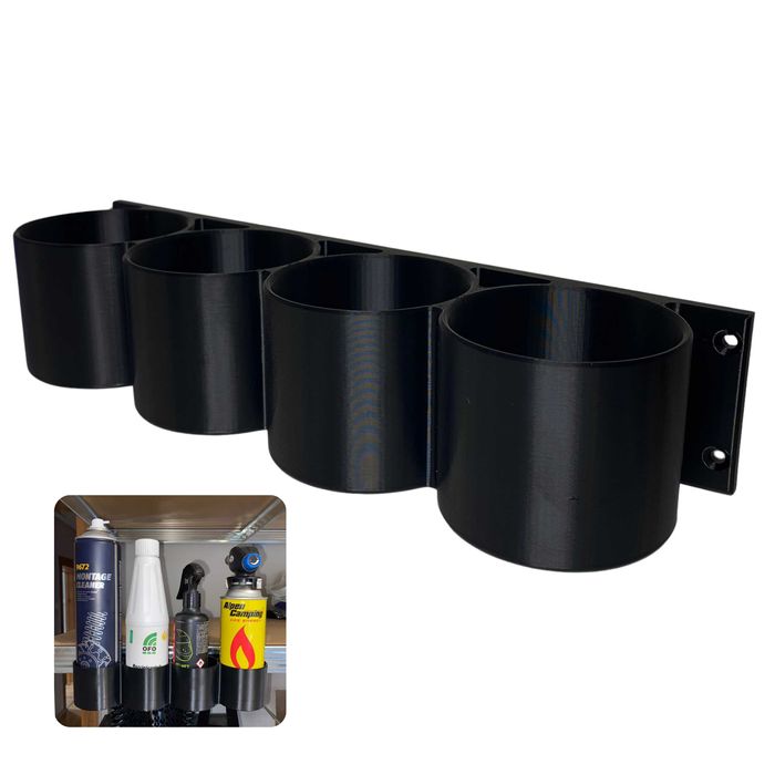 Uchwyt na puszki spray do warsztatu garażu organizer 4 miejsca