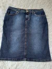 Spódnica dżinsowa niebieska za kolano rozmiar 28