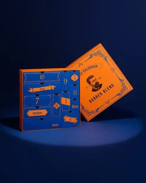 Подарунковий Набір для чоловіків,Адвент календар Barber Blend