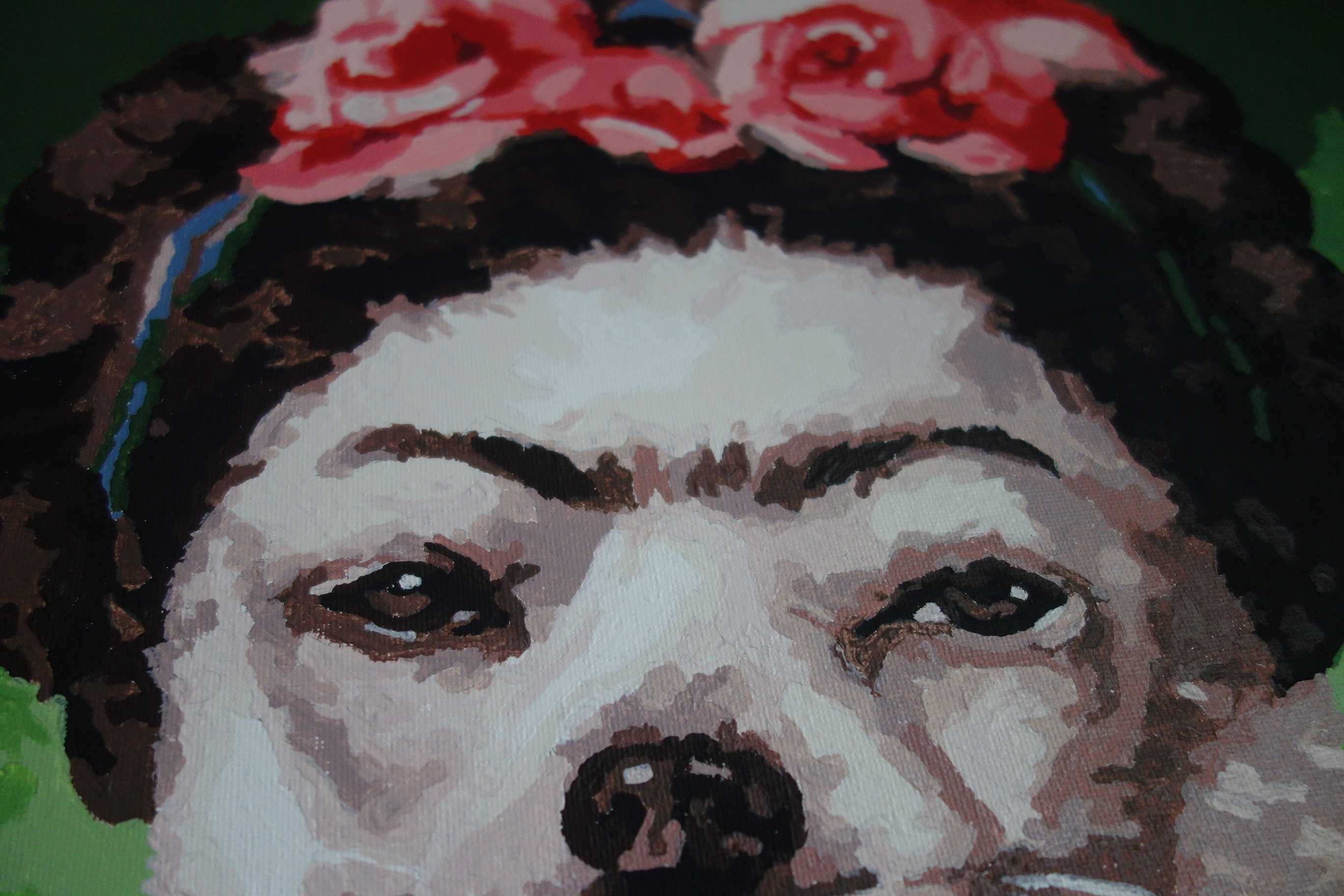 Frida chihuahua kolorowy obraz
oryginalny- farby akrylowe nie print