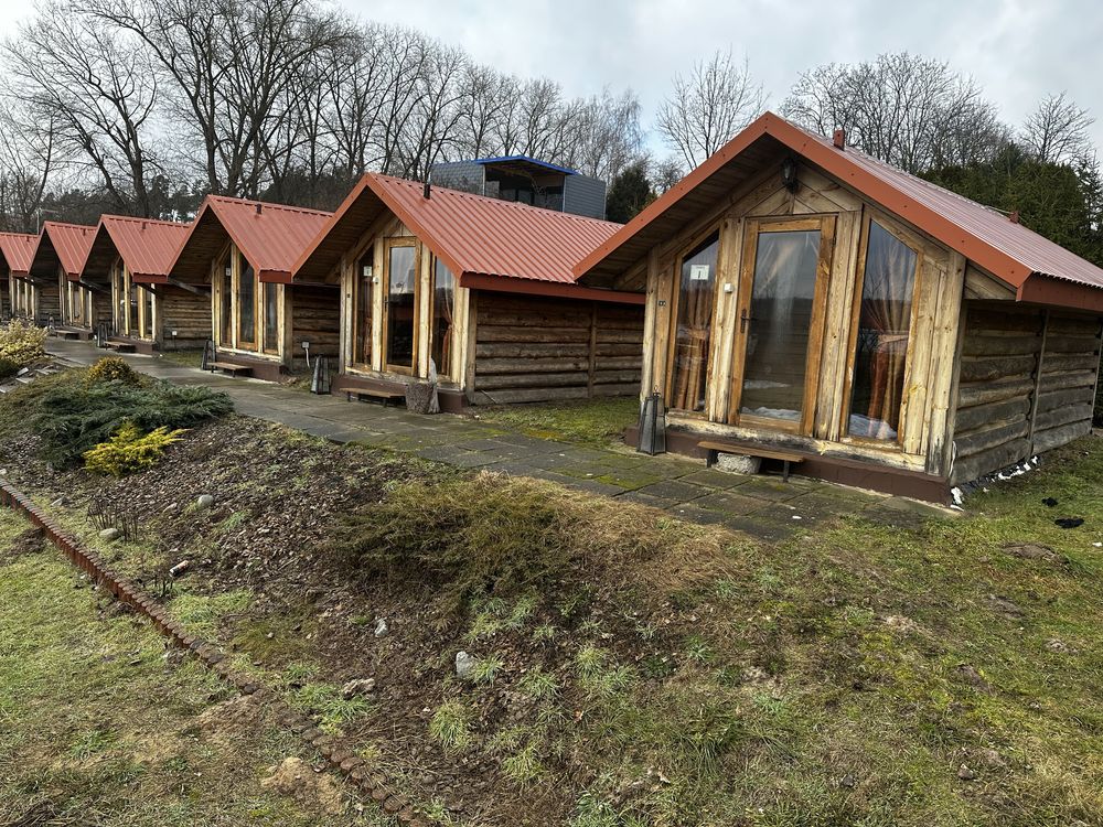 Dom domek letniskowy z bala. Sauna bania altanka beczka duńska kemping