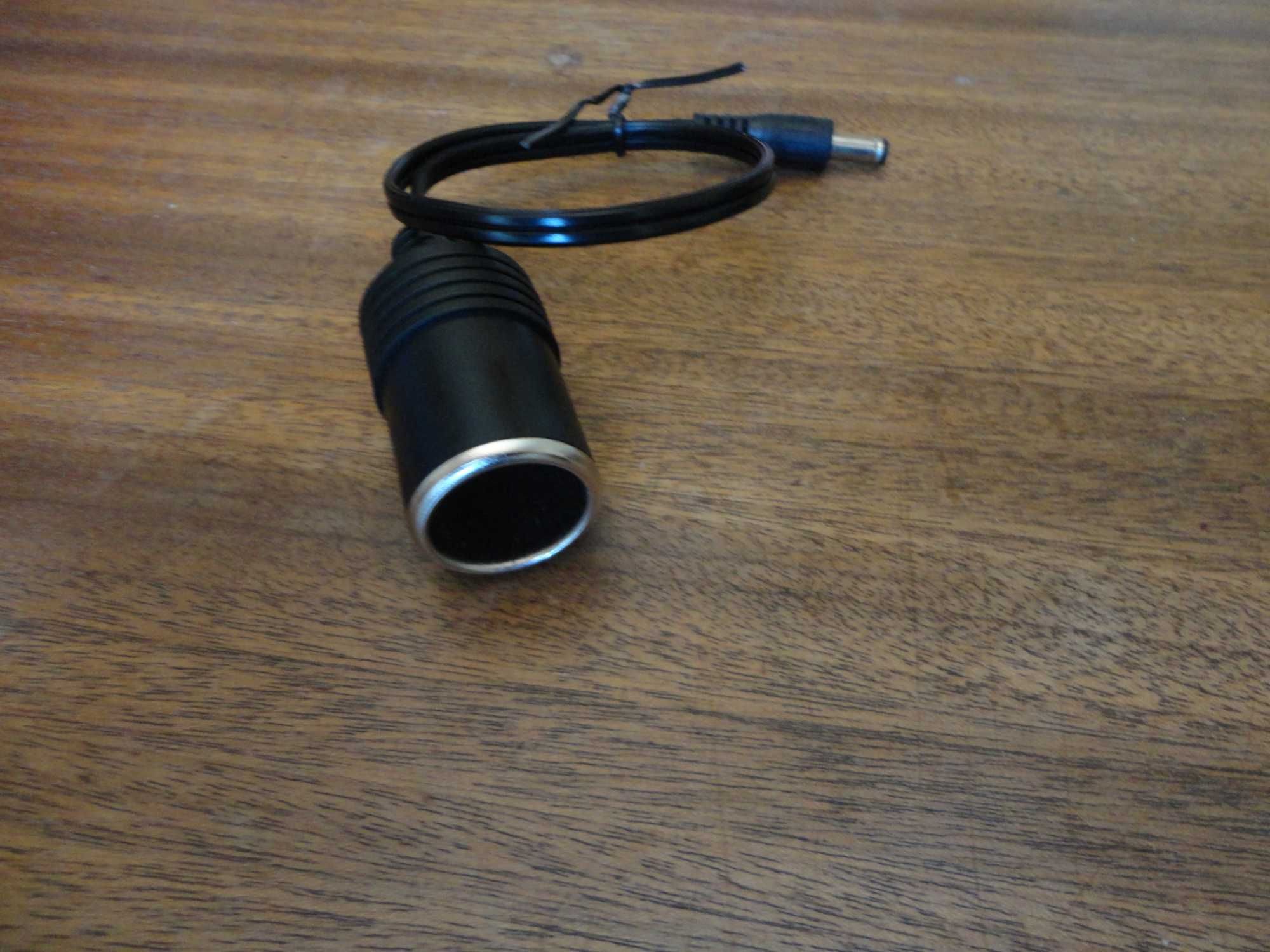 Adaptador DC 5,5x2,1  - tomada isqueiro de carro