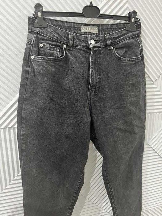 Джинси мом темно сірі висока посадка базові прямі  Primark Denim CO