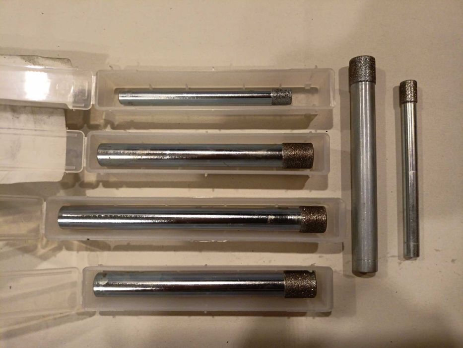 ściernice diamentowe szlifierskie trzpieniowe pilnik komplet 6 szt