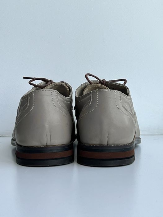 Кожаные женские туфли ботинки оксфорды брогги на шнурках EL PASSO