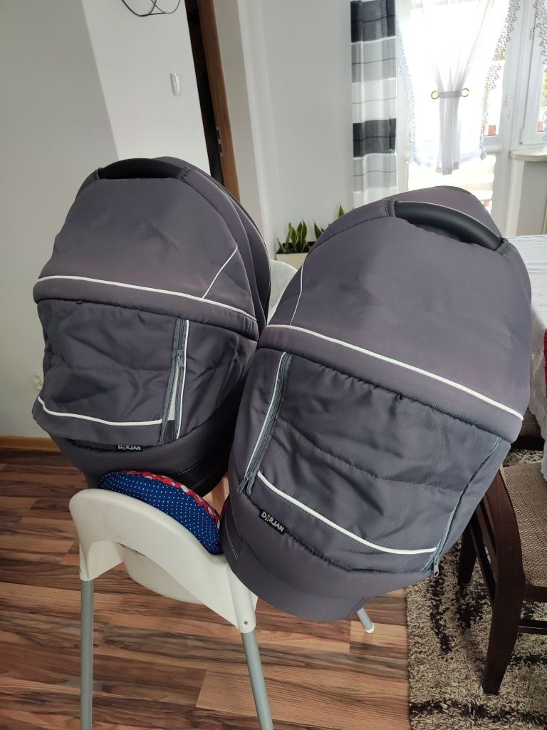 DORJAN DANNY SPORT 5 TWIN wózek 3w1 bliźniaczy
