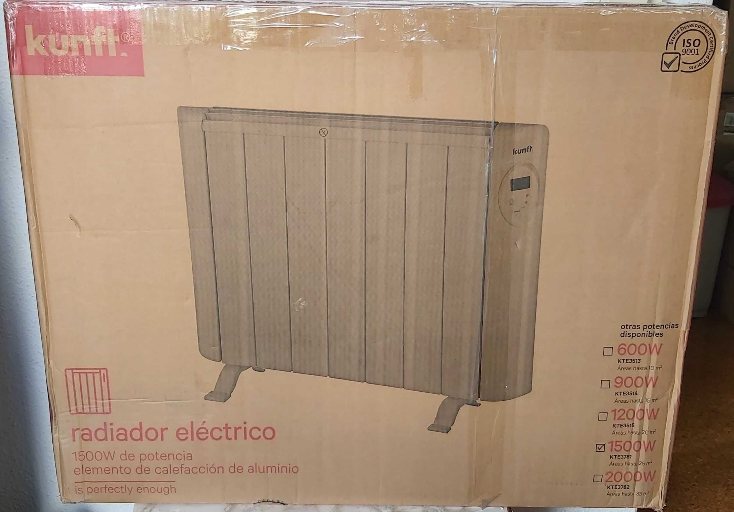 Aquecedor Emissor Térmico Kunft KTE3781, 1500W, Novo