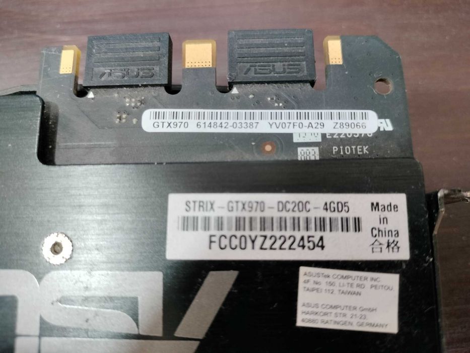 Asus strix gtx970 4gd5