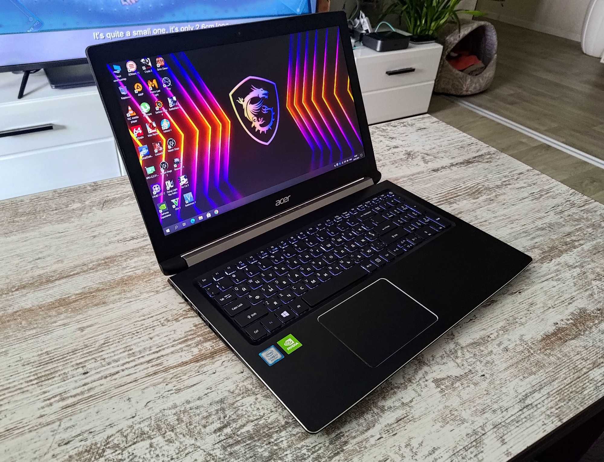 Игровой Acer (Core i5 8-gen/Nvidia MX130/12GB/SSD 128GB +1 TB/АКБ 6ч)