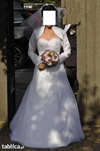 Suknia ślubna CLASSA biała r.38