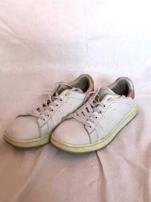 Кеды розово-белые adidas stan smith оригинал женские 38 размер