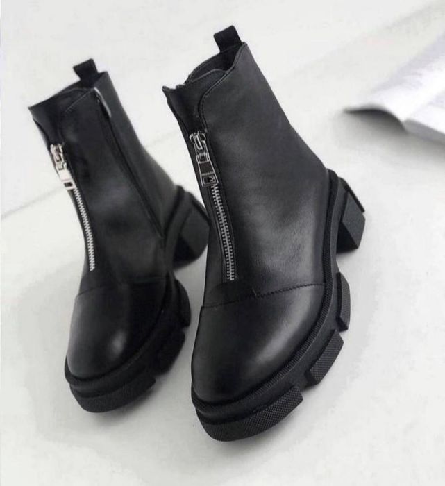 Шкіряні черевики ботінки весняні