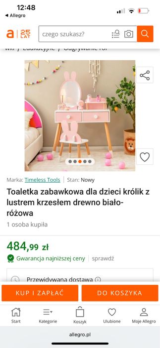 Toaletka dla dziewczynki