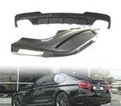 DIFUSOR BMW F10 F11 LOOK M PERFORMANCE CARBONO DUPLA SAÍDA