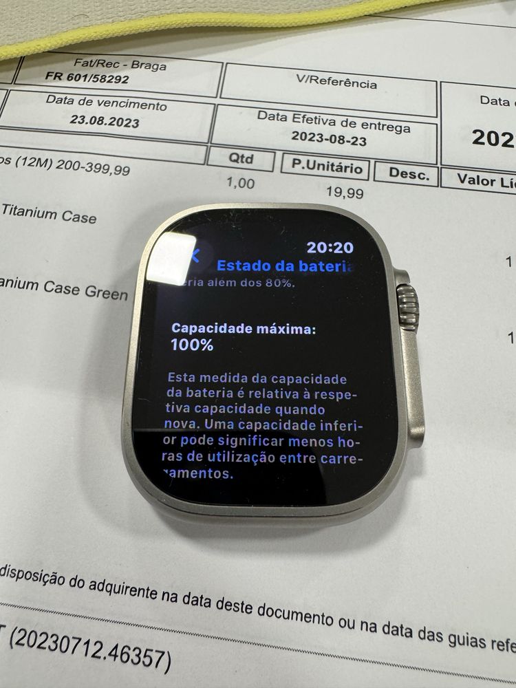 Apple watch Ultra GPS+ CELL 49mm Titanium yelow/beige Trail